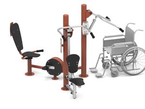 Shoulder Press, Leg Cycler & Pull Down